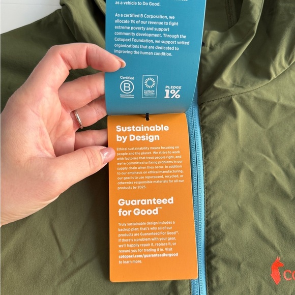 Cotopaxi Vuelta Performance Windbreaker Jacket Men’s XXL Color Pine Vented Light - Picture 8 of 16